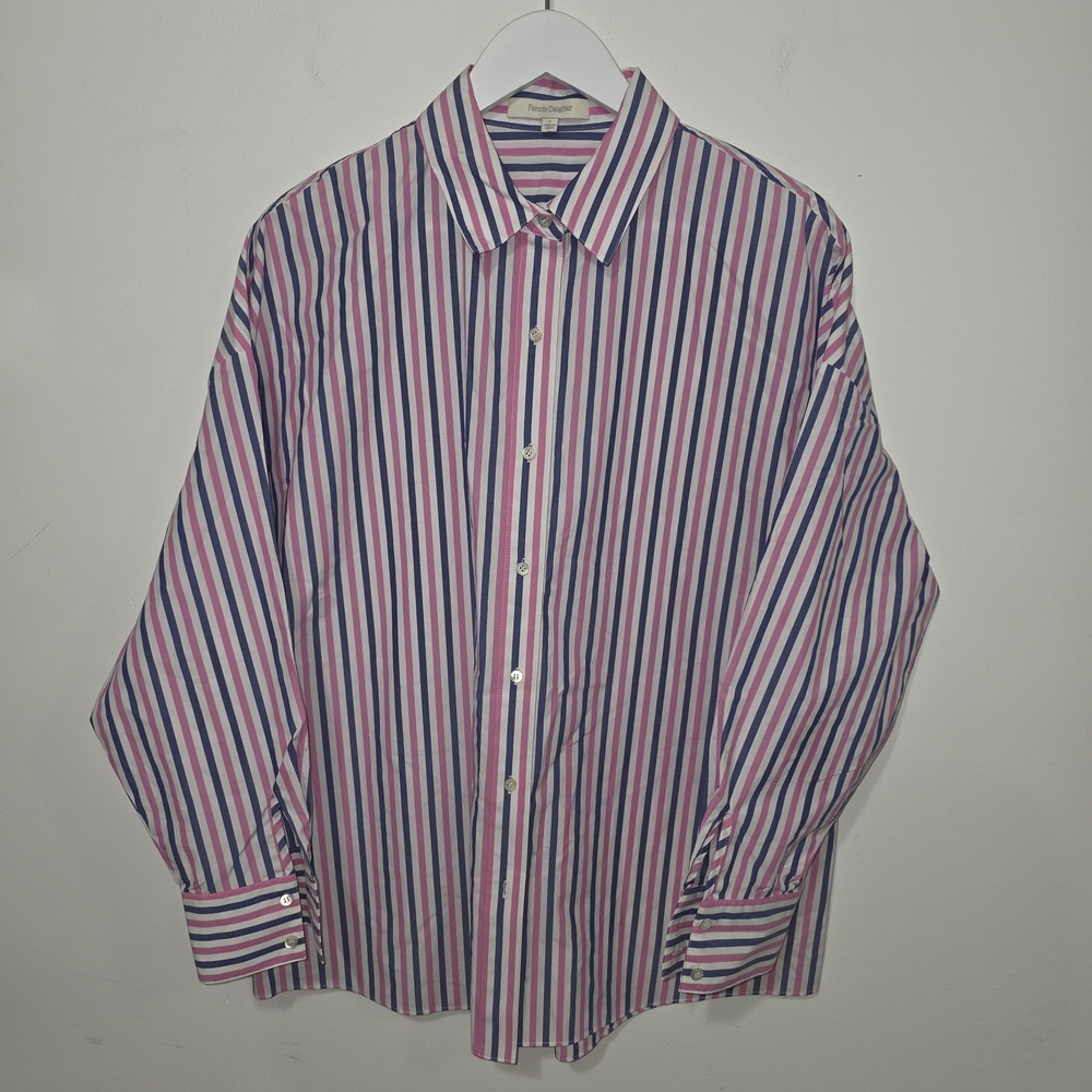 Favorite Daughter Ex-Boyfriend Striped Button-Down Shirt
